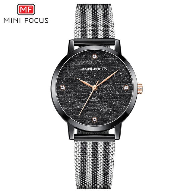 MINI FOCUS 2020 New Women Watch Elegant Fashion Ladies quartz Watch Waterproof Stainless Steel Belt Ladies Dress Montre Relogia