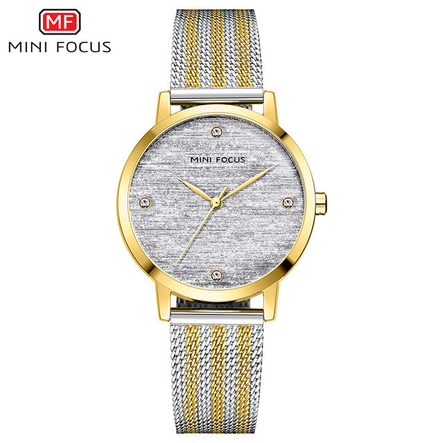 MINI FOCUS 2020 New Women Watch Elegant Fashion Ladies quartz Watch Waterproof Stainless Steel Belt Ladies Dress Montre Relogia