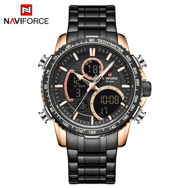 NAVIFORCE Men Watch Luxury Brand Sport Style Watches Mens Chronograph Quartz Wristwatch Male Waterproof Clock Relogio Masculino