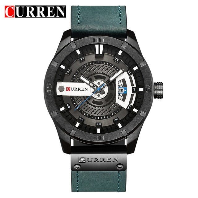 Luxury Watch Brand CURREN Men Military Sports Watches Men's Quartz Date Clock Man Casual Leather Wrist Watch Relogio Masculino