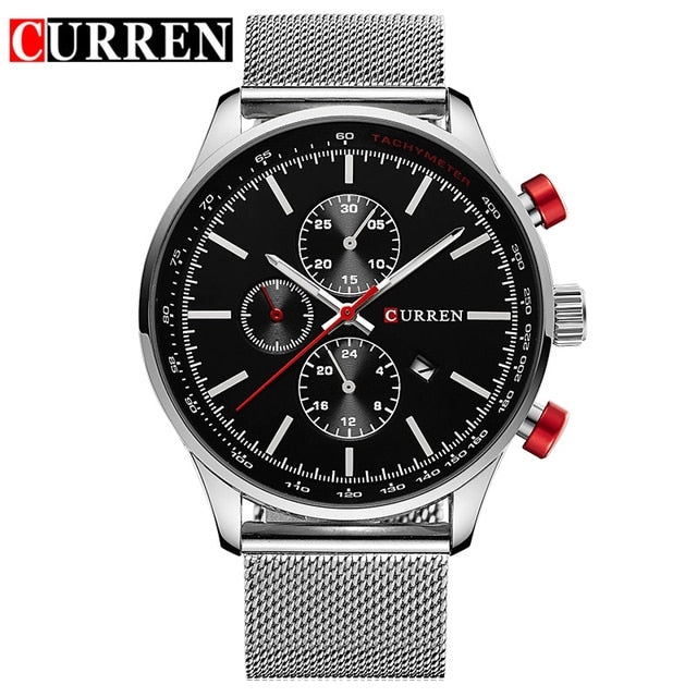 Fashion Watch men Luxury top brand steel men watch waterproof Wristwatch Men Clock quartz watch gold sports casual CURREN 8227