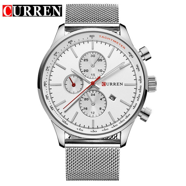 Fashion Watch men Luxury top brand steel men watch waterproof Wristwatch Men Clock quartz watch gold sports casual CURREN 8227