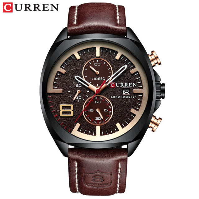 CURREN Fashion Casual Men's Sport Watch Men Analog Quartz Watches Waterproof Date Military Dropshipping Wrist Watches Men Clock