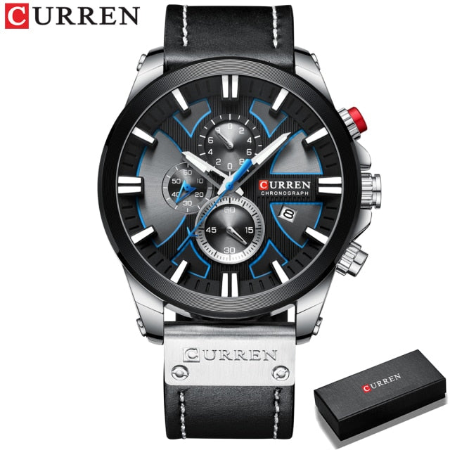 New CURREN Men Watches Fashion Quartz Wrist Watches Men's Military Waterproof Sports Watch Male Date Clock Relogio Masculino