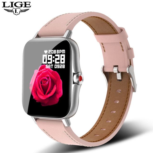 LIGE 2021 New Smart Watch Men Bluetooth Call Heart Rate Monitoring Sport Watch Pedometer Custom Dial Waterproof Smartwatch Women