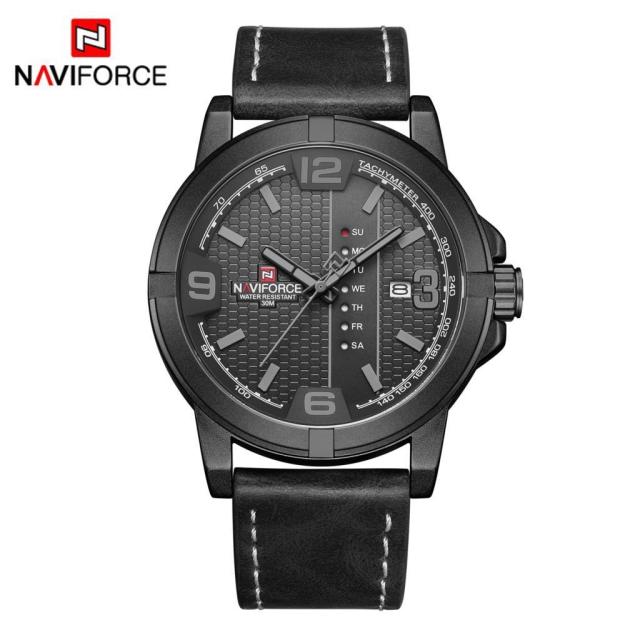 2019 Luxury Brand NAVIFORCE Date Quartz Watch Men Casual Military Sports Watches Leather Wristwatch Male Relogio Masculino Clock