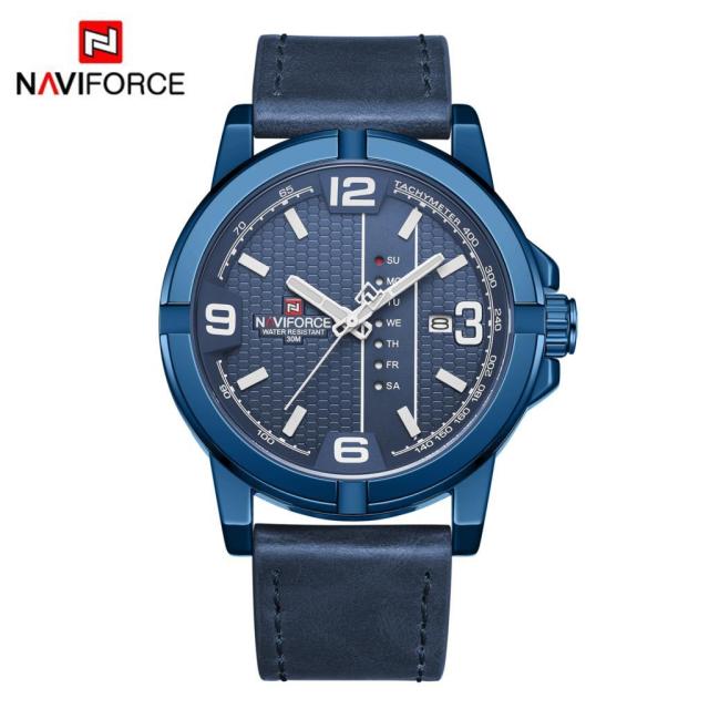 2019 Luxury Brand NAVIFORCE Date Quartz Watch Men Casual Military Sports Watches Leather Wristwatch Male Relogio Masculino Clock