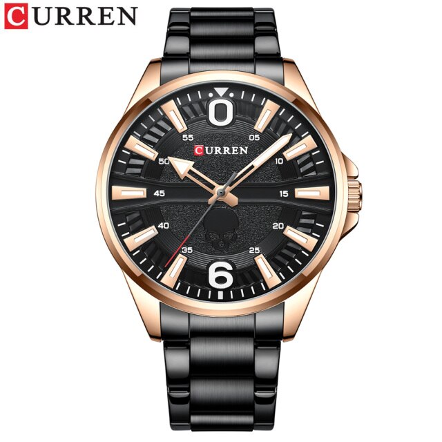 CURREN New Fashion Watches for Men Top Brand Luxury Quartz Mens Watch Mesh Steel Ultra Thin Wristwatch Male Sport Clock Reloj