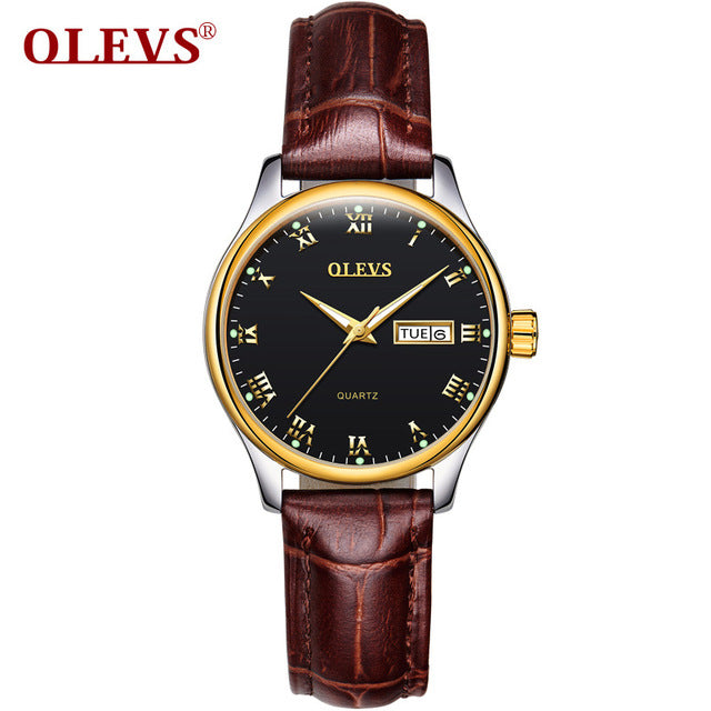 OLEVS Men watches women Top brand Luxury Couple watch Auto date week Clock Stainless steel fashion waterproof watch relogio saat